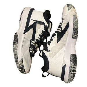 Nike Air Jordan Zion 1 TB in the white, black, and grey "Oreo" colorway